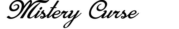 Mistery Curse font preview